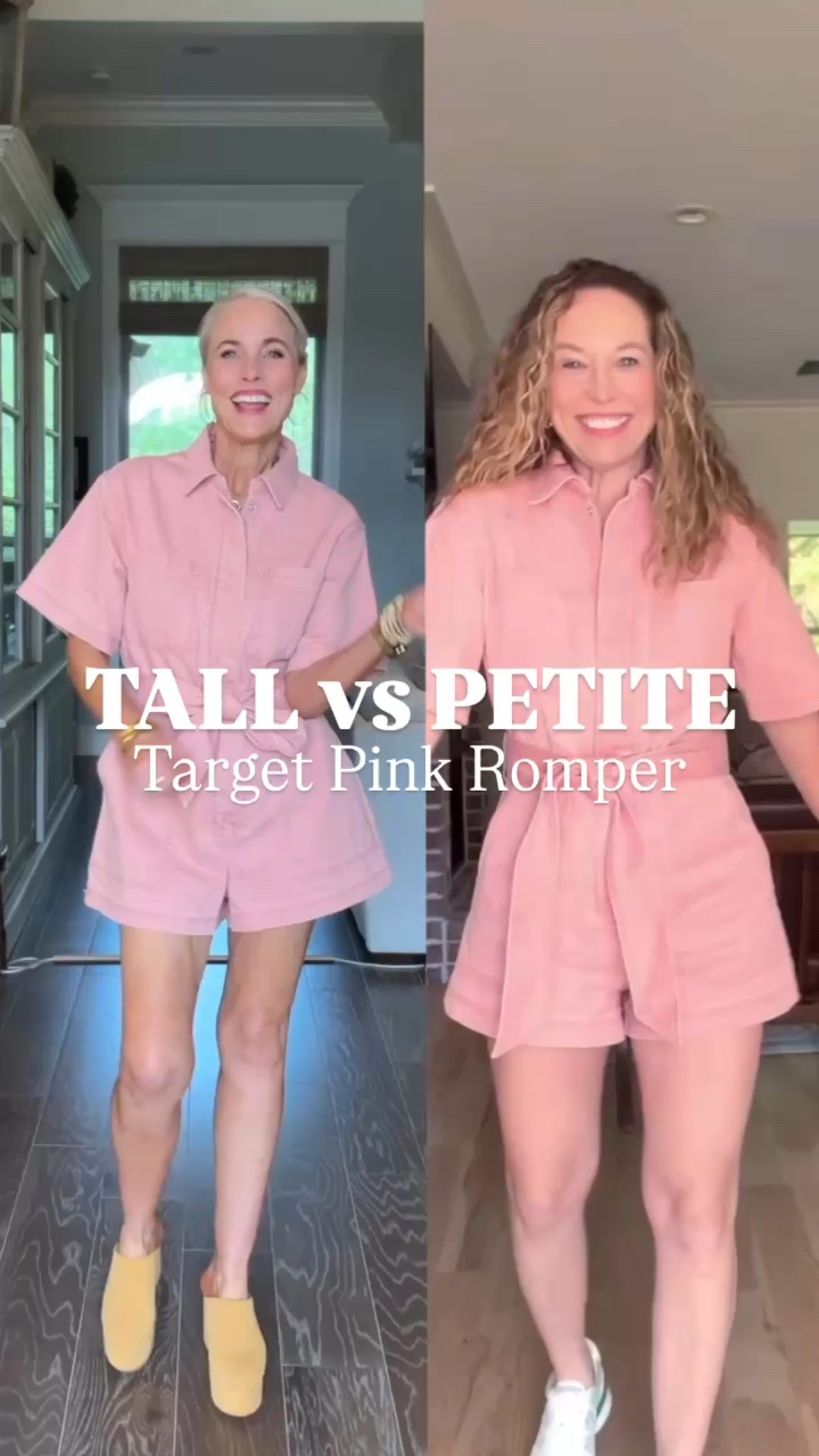 Tall vs. Petite – Target Edition! 💕

This pink utility romper is the perfect throw-on-and-go piece, and it’s on sale for under $27 during Target Circle Week! 🙌🏼 Lauren (5’8”, M) & Leslie (5’1”, XS) are showing how it fits on different heights—because great style isn’t one-size-fits-all!

It’s comfy, flattering, and has pockets (major win!). Wear it with sneakers for errands or dress it up with booties for a night out.

✨ Tall ladies—follow LAUREN for more height-friendly finds!
✨ Petite ladies—follow LESLIE for petite-perfect style inspo!

Who’s grabbing this deal?! 💖 

❤️ Follow for more
✈️ Share this with a friend
⬇️ Save this for later

#TallVsPetite 
#TargetStyle 
#FashionForAllHeights
#outfitinspiration 
#affordablefashion 
#outfitinspo
#laurenoggsgee
#over50style 
#lookalike
#shopltk
#ltkover50
#ltkover40
#lookforless
#ltkfindsunder50 
#ltkwatchnow
#getyourcolonoscopy
#ltksalealert


#LTKOver40 #LTKSaleAlert #LTKWatchNow