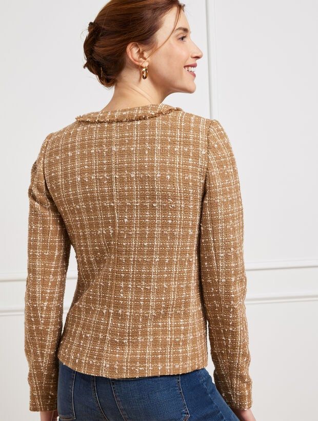 Tweed Fringe Jacket | Talbots