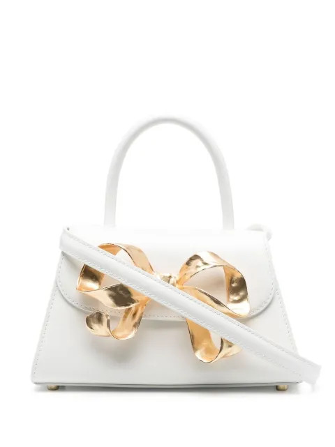 Self-Portrait Mini The Bow Tote Bag - Farfetch | Farfetch Global