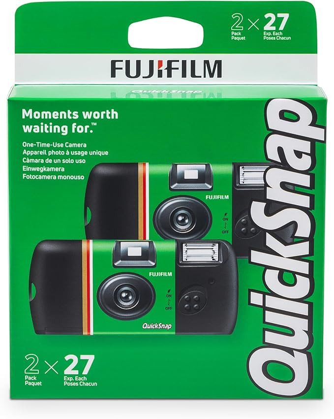 Fujifilm QuickSnap Flash 400 One-Time-Use Camera - 2 Pack | Amazon (US)
