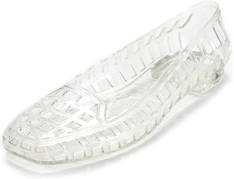 Women Stylish Jelly Flats Shoes/Dress Sandals/Square Toe Slip On | Amazon (US)