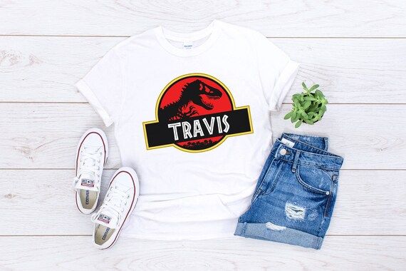Dinosaur Birthday ShirtName Asaurus Custom Shirt Tee Tees T-Shirt Jurassic Dinosaur Shirt Baby Cl... | Etsy (US)