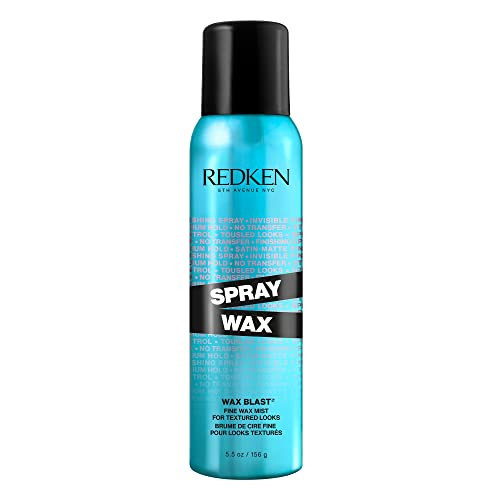 Redken Spray Wax Invisible Texture Mist | For All Hair Types | High Impact Finishing Spray-Wax | Adds Volumizing Body & Dimension With A Satin-Matte Finish | Medium Control | 5.5 Oz | Amazon (US)