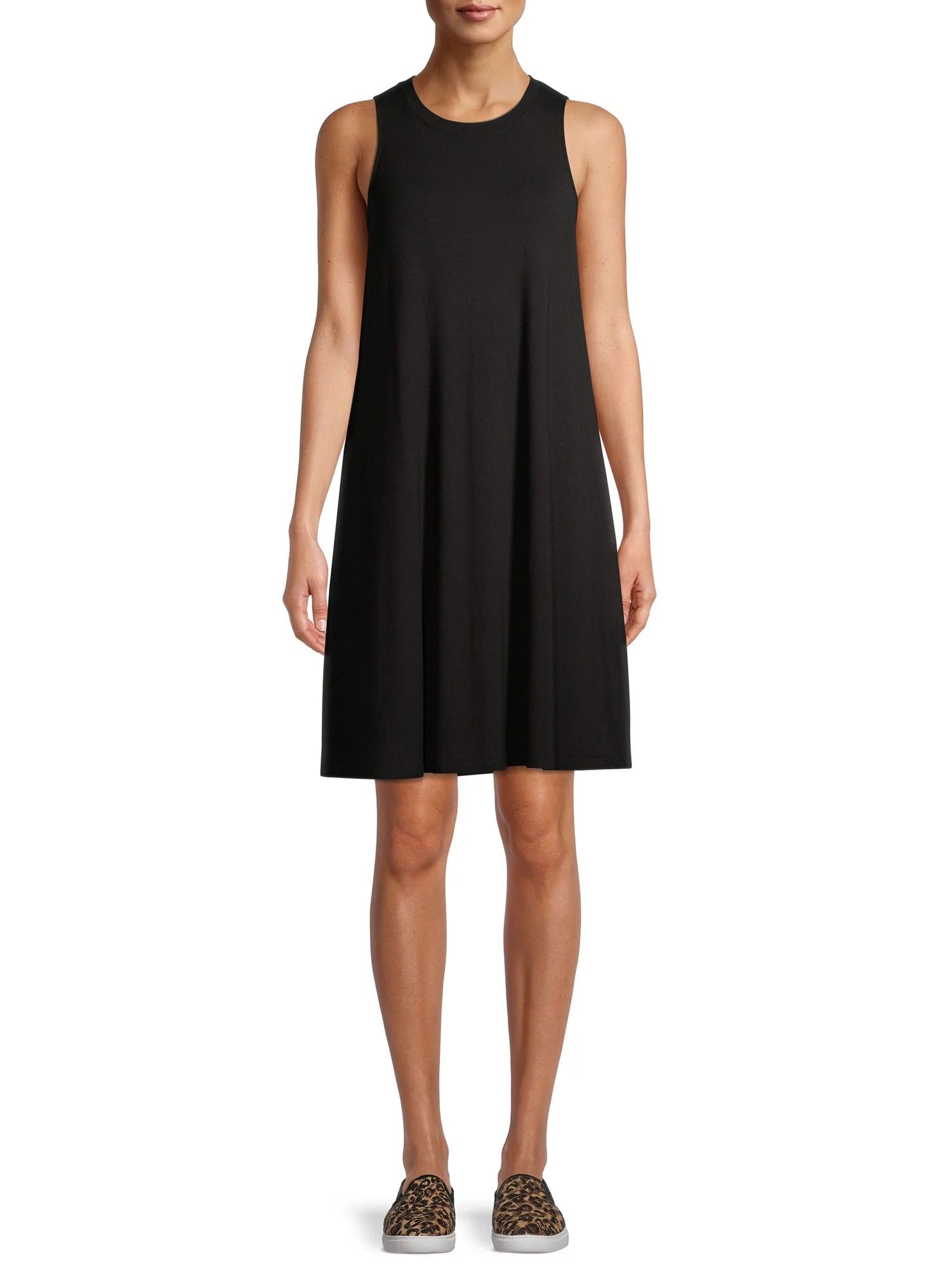 Time and Tru Women's Sleeveless Knit Dress - Walmart.com | Walmart (US)