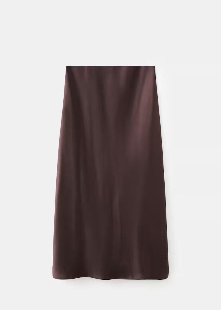 Satin long skirt | Mango (US/MX/AU)