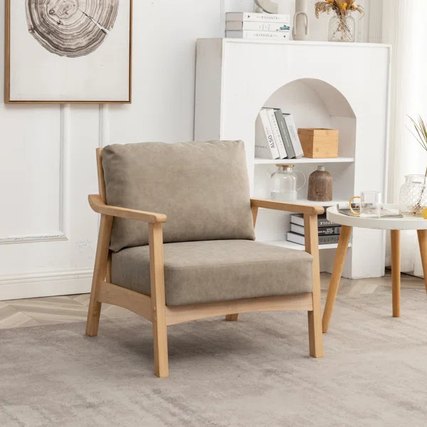 Marnisha Faux Leather Armchair | Wayfair North America