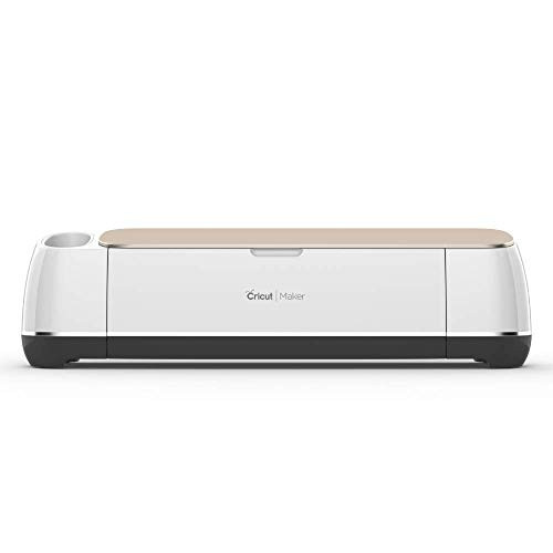 Cricut Maker - Smart Cutting Machine - With 10X Cutting Force, Cuts 300+ Materials, Create 3D Art, Home Decor, Bluetooth Connectivity, works with iOS, Android, Windows & Mac, Champagne,26.38 x 11 x 11 | Amazon (US)