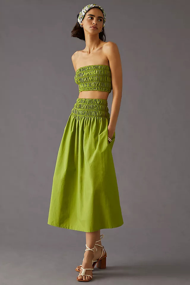 Blue Tassel  Bandeau Top and Skirt Set | Anthropologie (US)