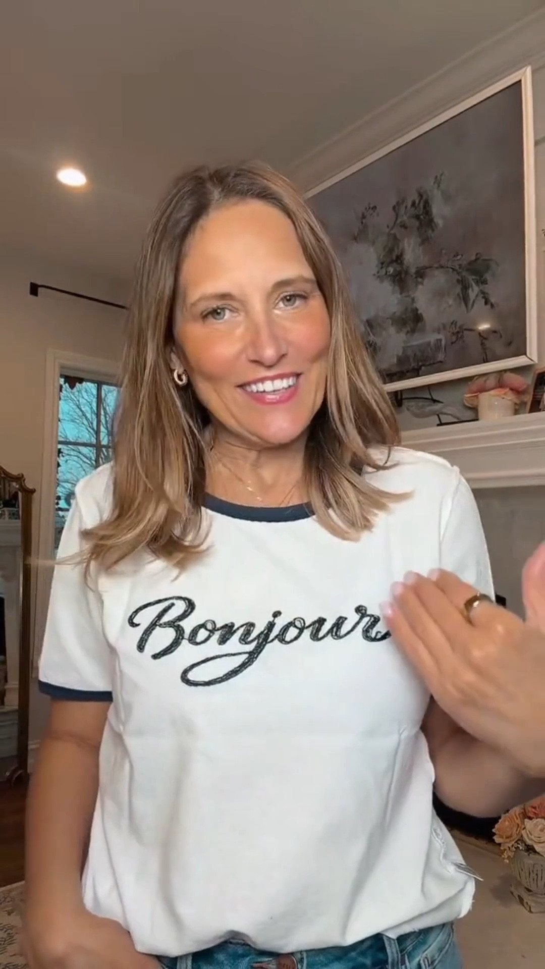 Social Threads just dropped their new arrivals, and we are loving this Bonjour shirt! We paired it with quality Risen jeans that have a relaxed boyfriend fit. The best part? Both the top and jeans are under $100!

#LTKootd #LTKOver40 #LTKSeasonal