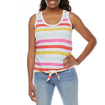 St. John's Bay-Tall Womens Tie Front Tank Top | JCPenney