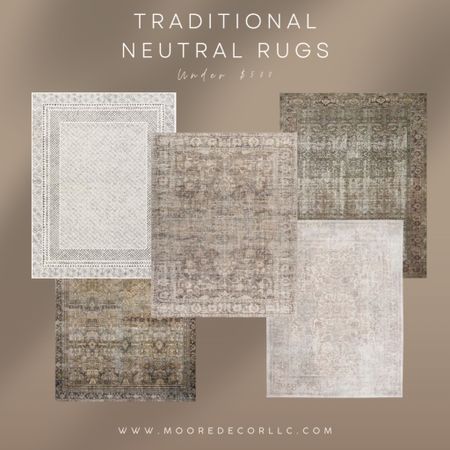 Durable Traditional Rugs Under $500

#LTKhome #LTKstyletip