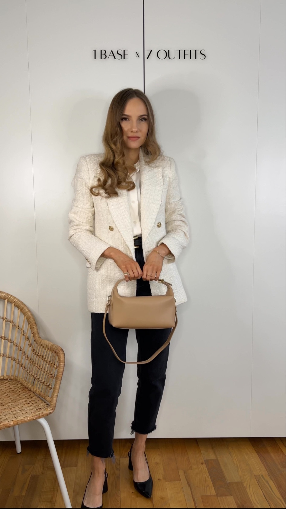 [look 4] 1 base • 7 outfits — today I’m styling a cream shirt and black mom jeans as my base outfit and finishing up each look with coats, blazers and accessories.

#LTKeurope #LTKworkwear #LTKstyletip