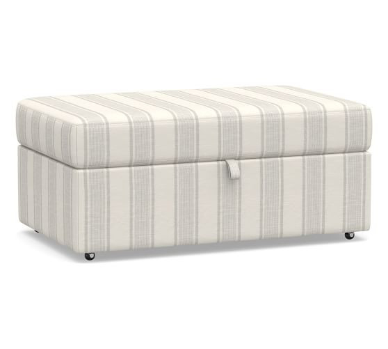 Big Sur Storage Ottoman with Pull Out Table | Pottery Barn (US)