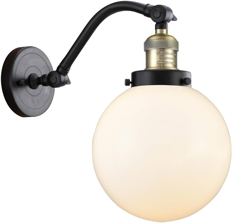 515-1W-BAB-G201-8-LED Bare Bulb 1 Light Cord Set, Black Antique Brass | Amazon (US)