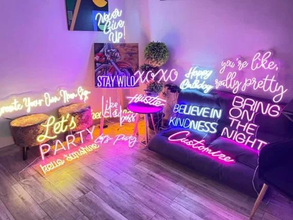 Custom Neon Sign | Neon Sign | Personalized Gifts | Wedding Signs | Name Signs  |  Led Neon Light... | Etsy (US)