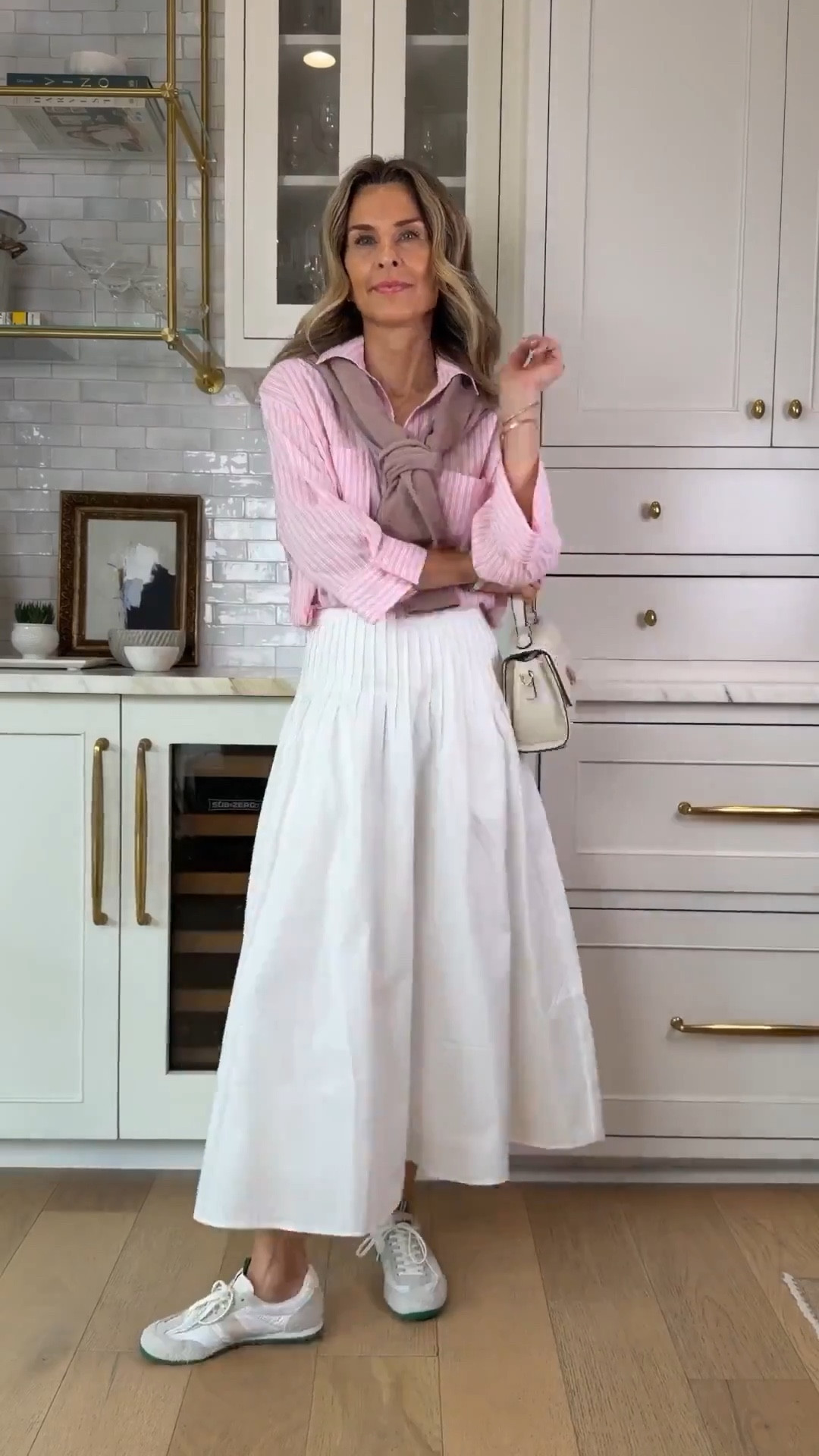 Spring dresses! I’m 5’6’’.
-Zara pink and white striped button up size XS
-Rue Sophie pleated skirt size TTS, XS on my ShopMy https://go.shopmy.us/p-46551327
-Julia Amory Nora dress size XS Discount Code TAMMY15
-Black and white Kenneth Cole dress size 0
-VICI denim dress size XS, size up one size for larger chest 
-Quince mongolian cashmere pink sweater size S 


#LTKOver40 #LTKootd #LTKWedding