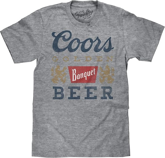 Tee Luv Men's Retro Coors Banquet Beer Shirt | Amazon (US)