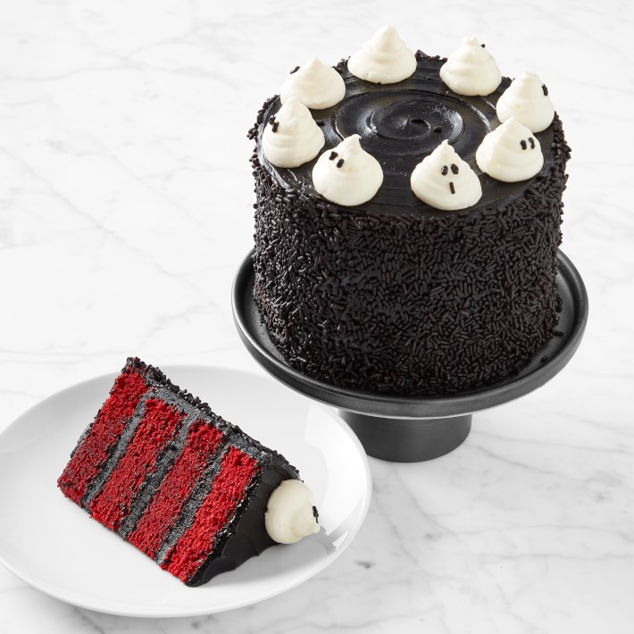 Ghostly Halloween Four- Layer Red Velvet Cake, Serves 8-10 | Williams-Sonoma