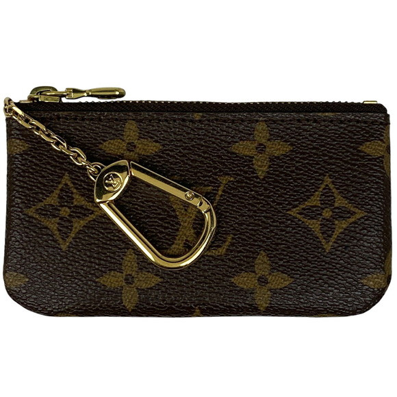 Louis Vuitton Pochette Key Wallet Ring Coin Purse Case Monogram Brown s | Poshmark