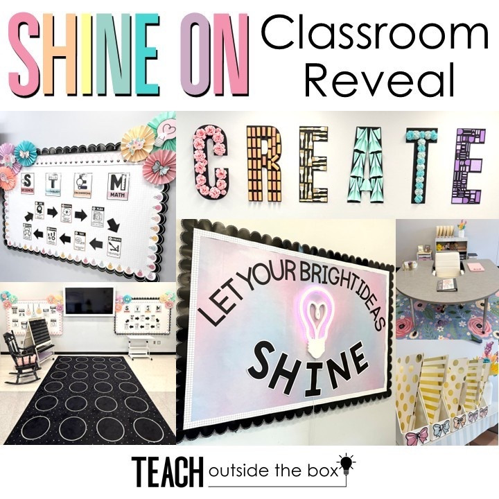 Here are a few of my favorite pieces from my “Shine On” 2025 Classroom Decor! 💡💡💡