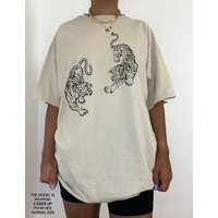 Tiger Shirt Oversized Tshirt Graphic Tee Y2K Trendy Aesthetic Streetwear Year Of The Vintage Alt Edgy Clothes | Etsy (US)