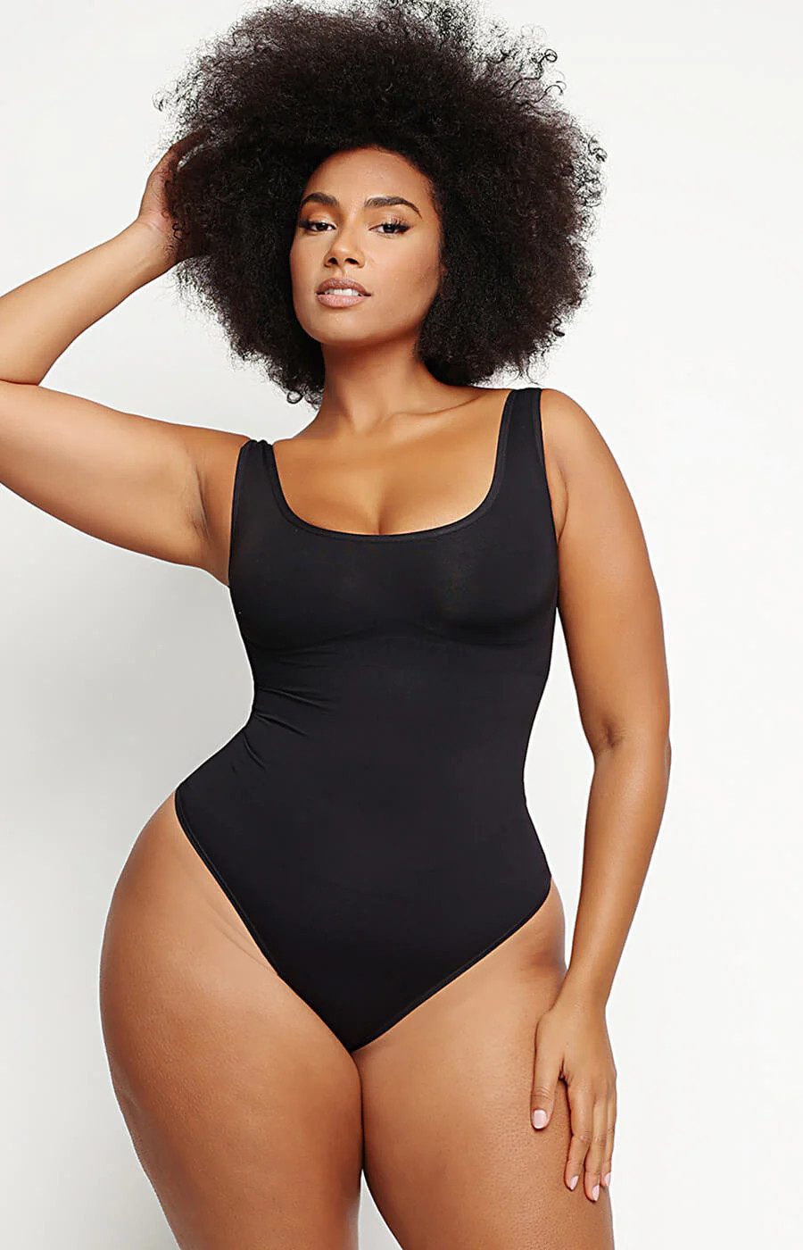 PowerConceal™ Scoop Tank Thong Bodysuit | Shapellx