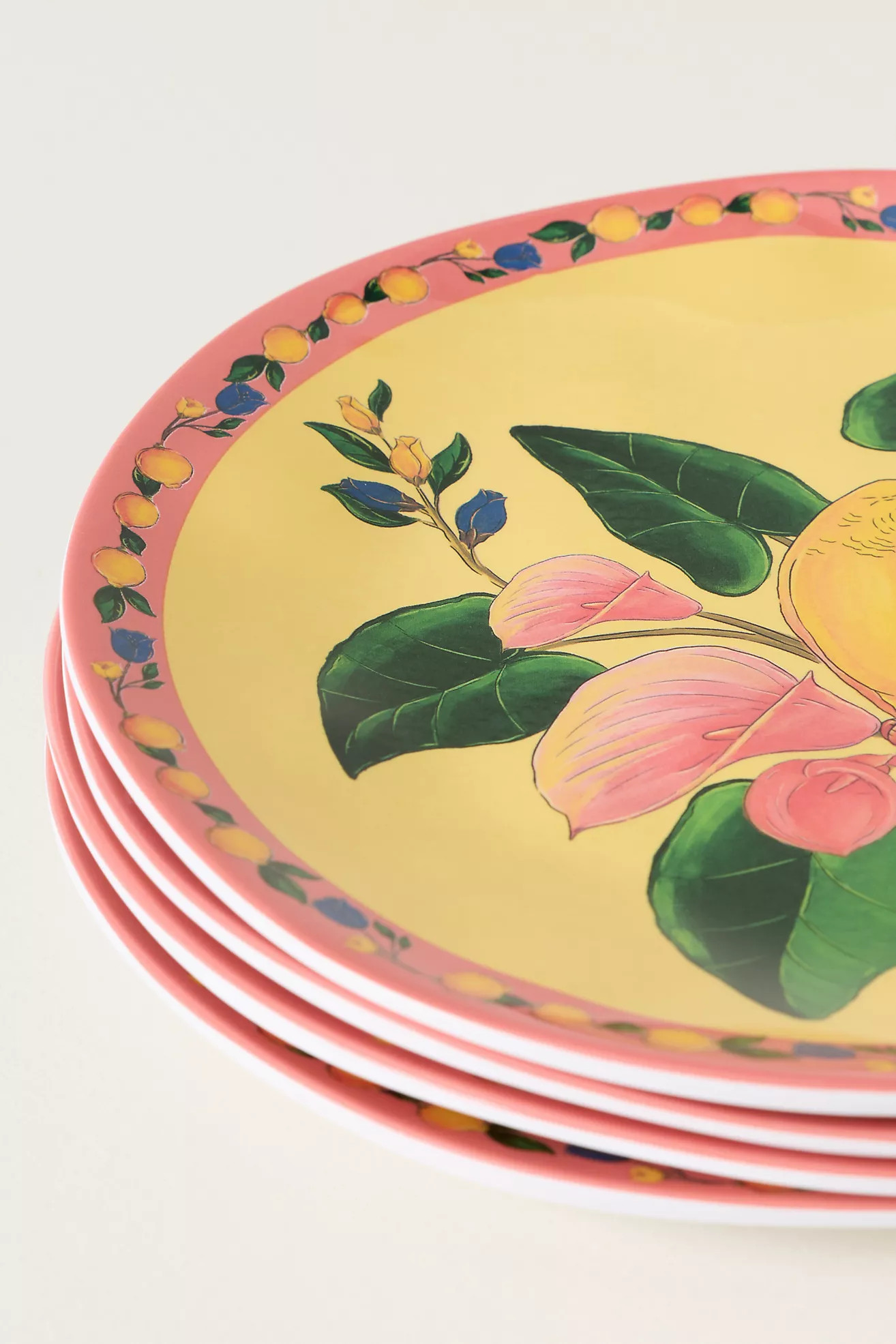 Farm Rio x Anthropologie Melamine Dessert Plates, Set of 4 | Anthropologie (US)
