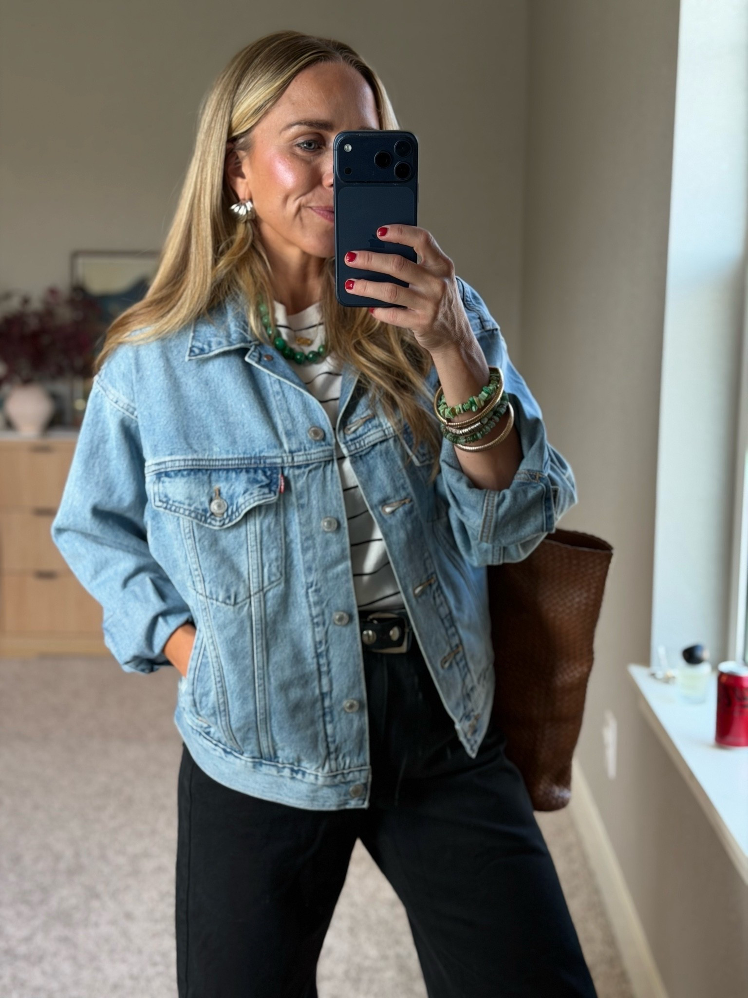 This denim jacket will never go out of style! 

I am a size small top and 2 or 26 bottoms.

#LTKgrwm #LTKmomlife #LTKootd