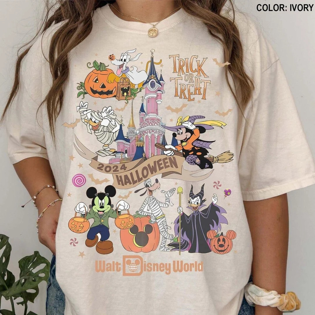 Vintage Disney Halloween Shirt, Mickey's Not So Scary Halloween Party Shirt, Mickey And Friends H... | Etsy (US)