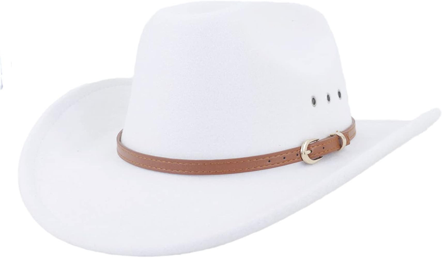 LIDHAY Cowboy Hat for Women and Men Felt Wide Brim Classic Outdoor Fedora Hats Western Cowboy Cow... | Amazon (US)