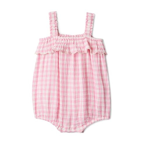 Amazon.com: Amazon Essentials Unisex Babies x Sofia Grainge Baby Girls Cotton Gauze Romper, Pink ... | Amazon (US)
