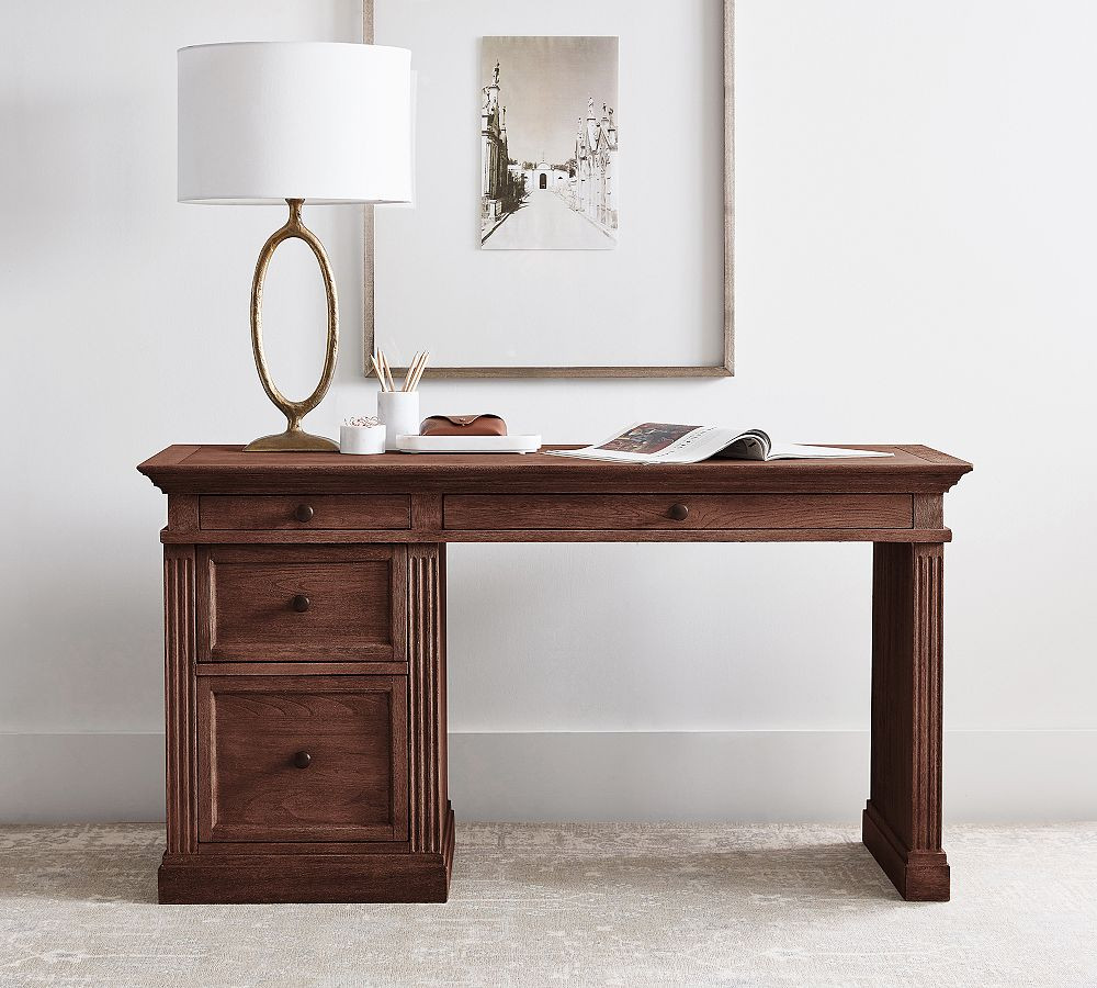 Livingston Single Cabinet Writing Desk (57") | Pottery Barn (US)
