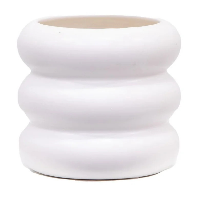 Mainstays 4" White Ceramic Bubble Planter | Walmart (US)