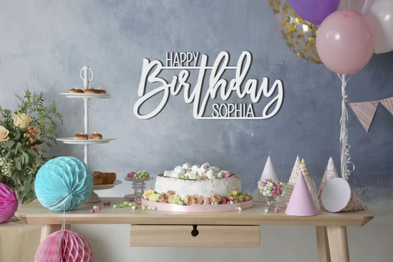 Happy Birthday Sign Happy Birthday Banner Birthday Sign | Etsy | Etsy (US)