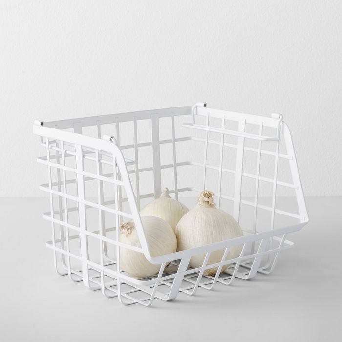 Open Front Stackable Basket White - Made By Design™ | Target