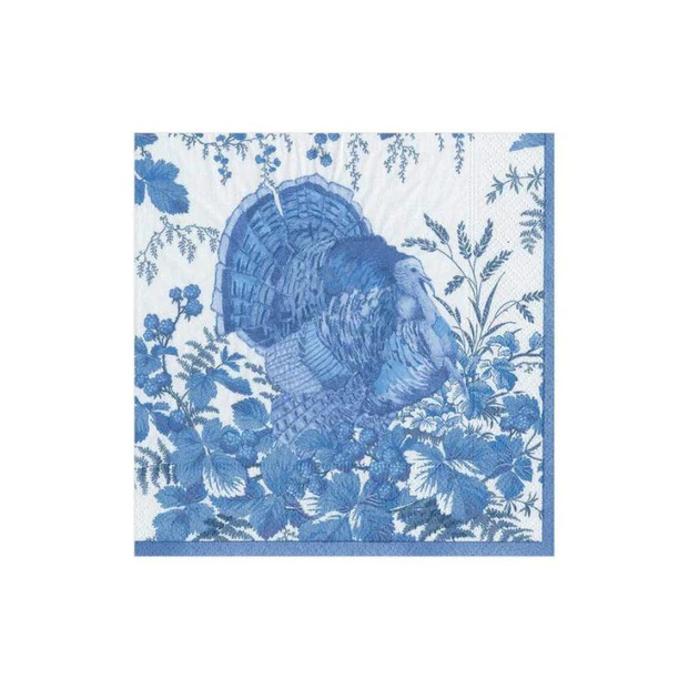 Turkey Toile Paper Cocktail Napkins | Cailini Coastal