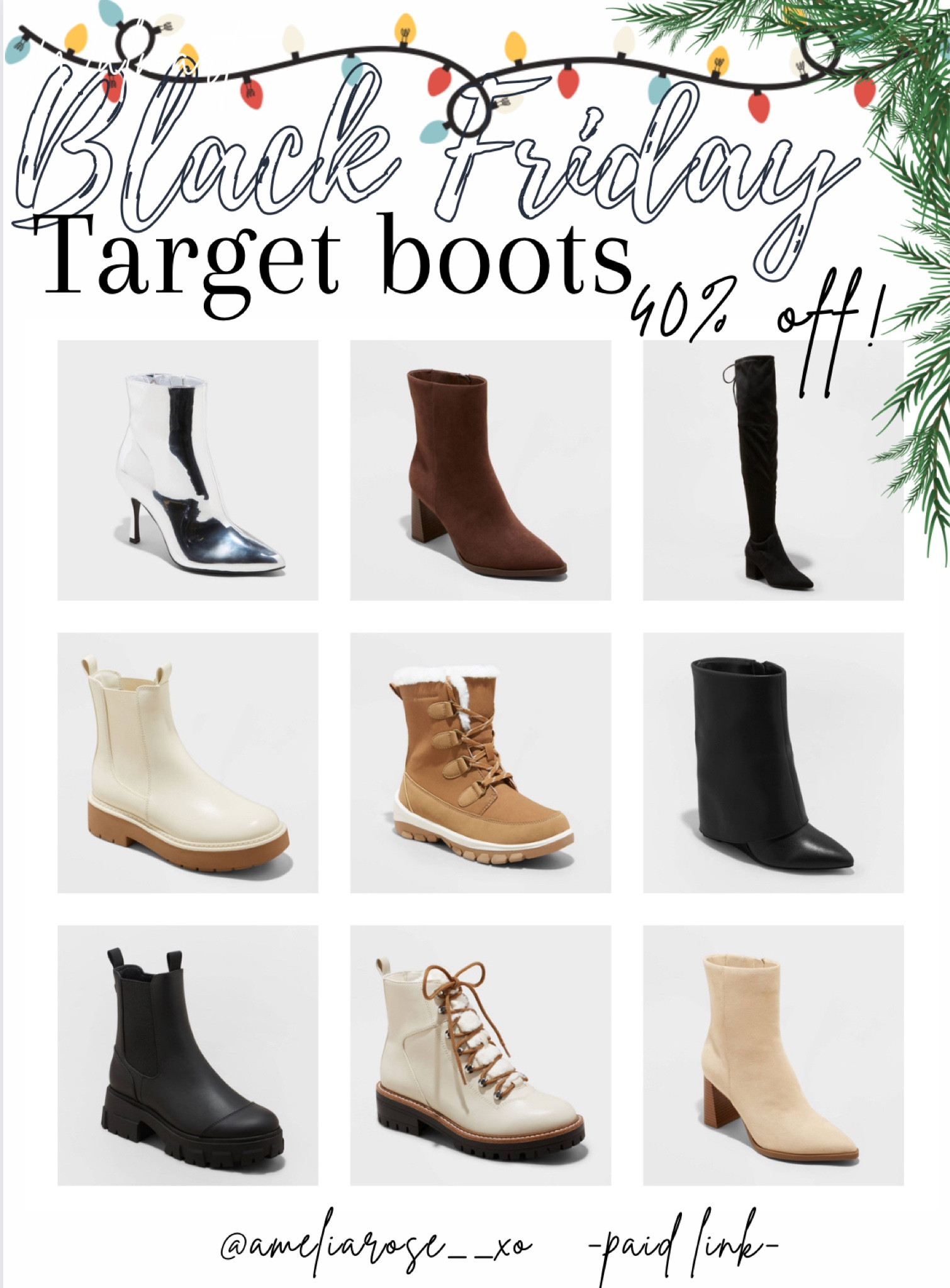 Target boots 40% off and under $30!! 👏 

#LTKfindsunder50 #LTKshoecrush #LTKCyberWeek