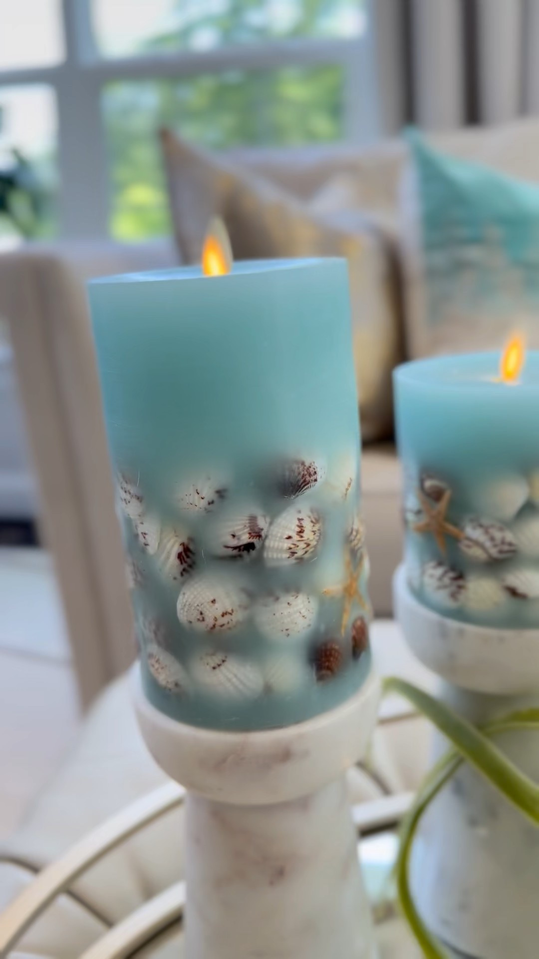 Soft Teal Flameless Seashell and Starfish candles

#LTKHome #LTKTravel #LTKSeasonal