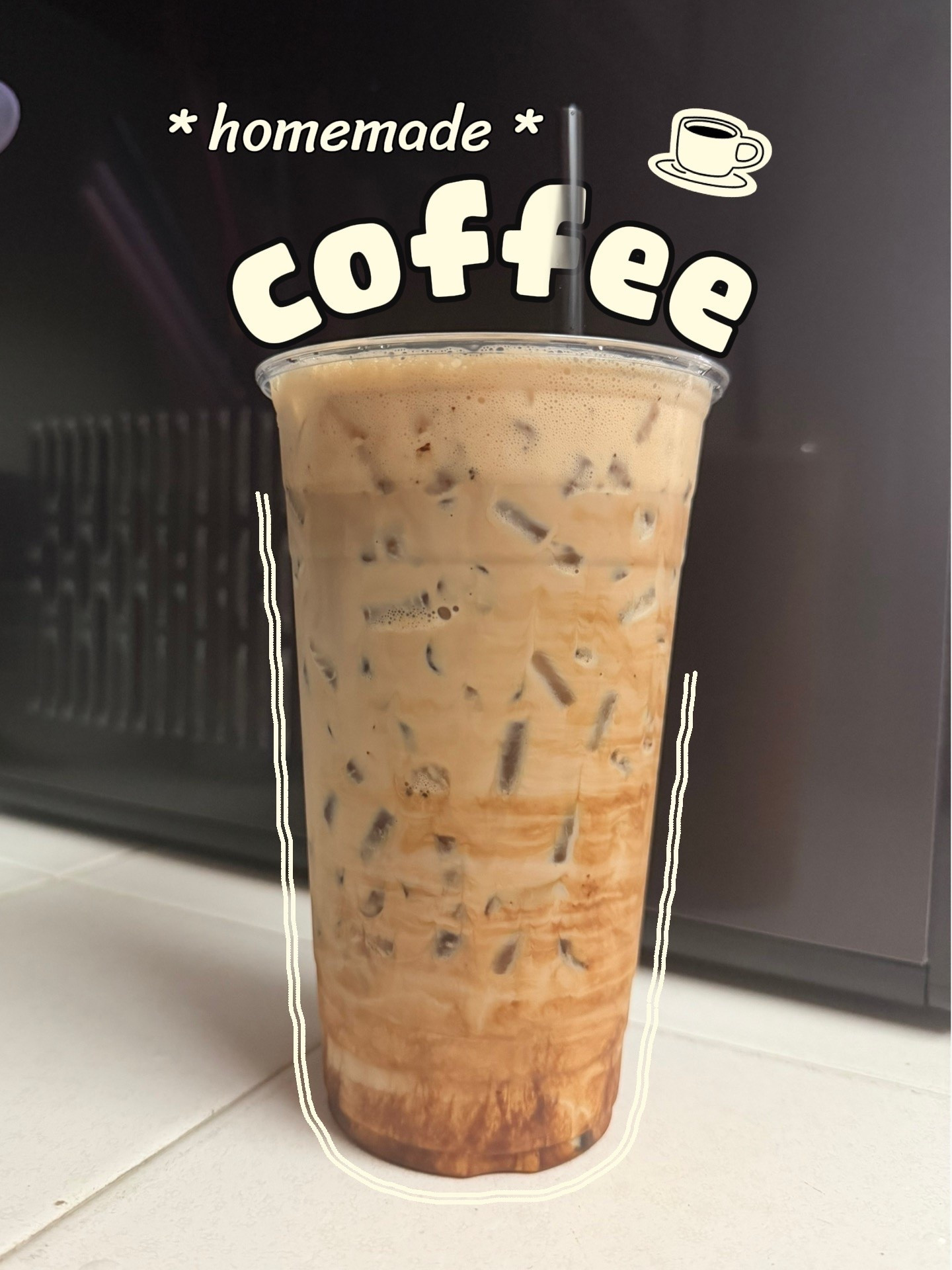 How I make my coffee: 1.) To a 24 Oz cup add 4 pumps syrup of choice (I use Skinny Mixes white choc mocha, butter toffee, vanilla caramel crème, and roasted marshmallow). 2.) Add to your syrup in your cup 2 packets TRUNG NGUYEN G7 PURE BLACK Instant Coffee (you can also make 2 shots in an espresso maker or NESPRESSO, but this specific instant has been my go to lately, it’s so strong and good). 3.) Froth syrup and instant coffee with a hand frother 4.) Add ice to the top of your cup (pebble or nugget if you have it, buy any ice will do). 5.) Fill cup to the top with milk or protein shake of choice (I like half n half, A2 Whole, or Fairlife chocolate, but you can use anything)! 6.) Enjoy!

#LTKfoodie #LTKdayinmylife