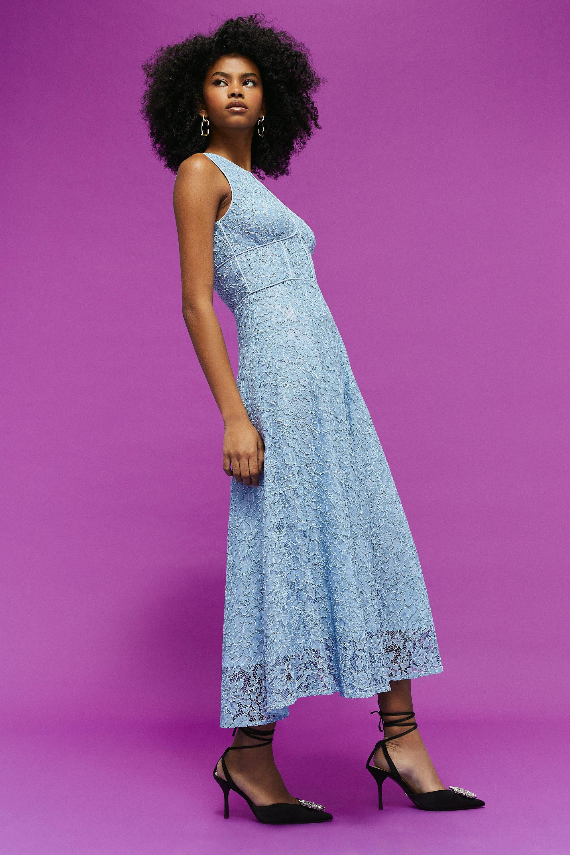 Lace Piped Bodice Sleeveless Midi Dress | Coast UK & IE