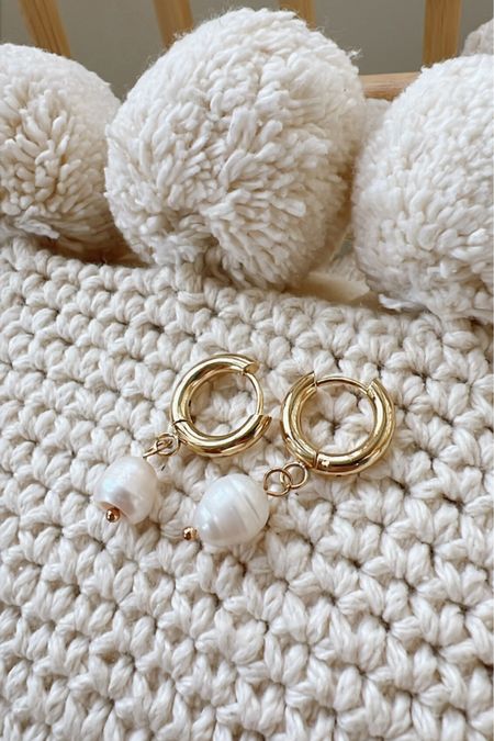 Gold plated fresh water pearl earrings!! Soo obsessed! 

#LTKfindsunder100 #LTKsalealert #LTKstyletip