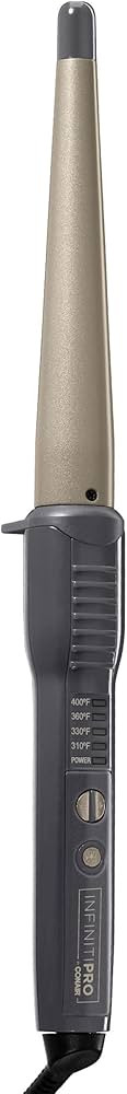 CONAIR INFINITIPRO Tourmaline Ceramic 1-Inch to 1/2-Inch Curling Wand, Tapered wand produces beac... | Amazon (US)
