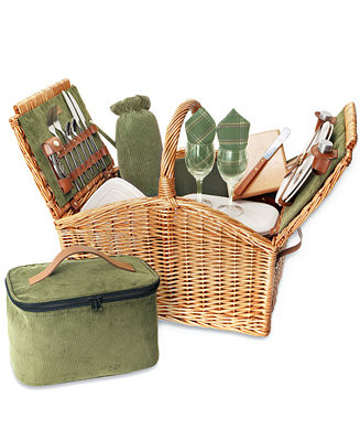 Somerset Green Picnic Basket | Macy's
