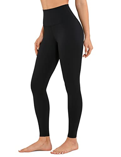 CRZ YOGA Air Feeling High Waisted Leggings for Women 28'' - Warm Thick Workout Buttery Soft Yoga Pants Lounge Black X-Large | Amazon (US)