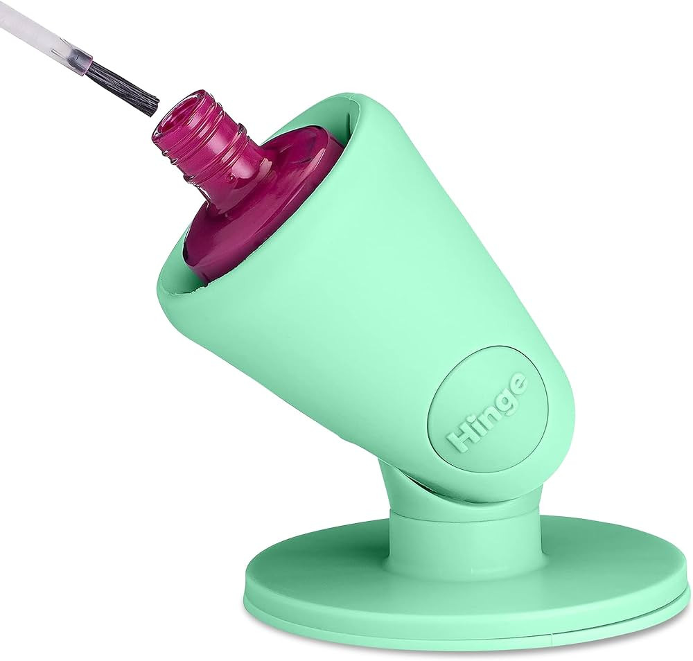 tweexy Hinge Untippable Nail Polish Bottle Holder | Anti-Spill Nail Polish Holder Stand, Tilted, ... | Amazon (US)