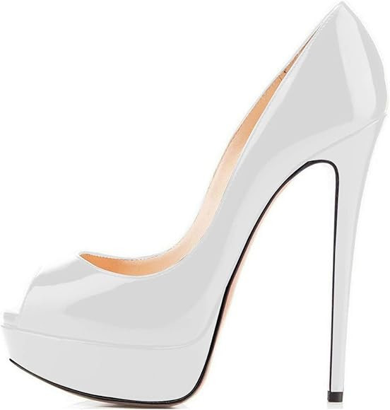 Mettesally Women's Platform Stiletto Heels Peep Toe Sandals High Heel Open Toe Court Shoes Party ... | Amazon (UK)