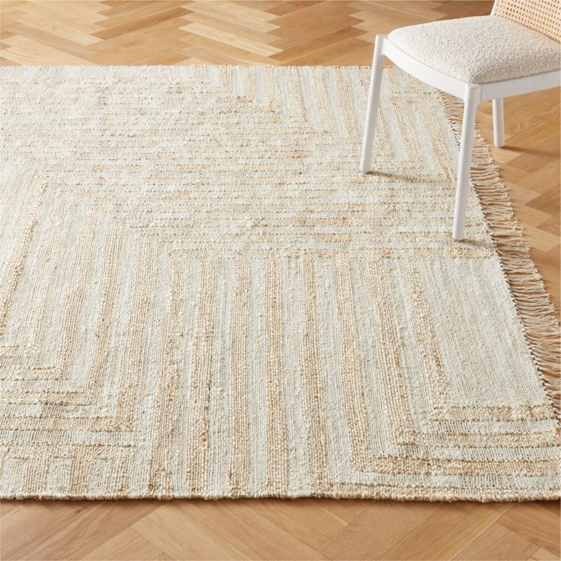 Zion Ivory Handwoven Area Rug | CB2 | CB2
