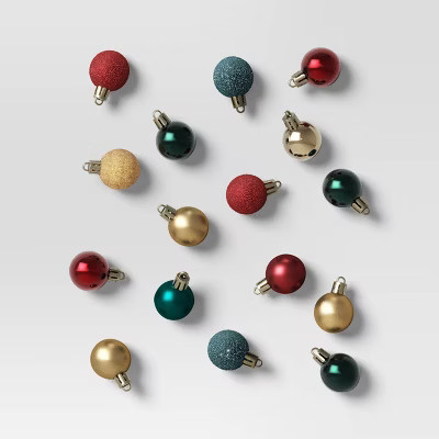 25ct Christmas 30mm Ornament Set Red/Gold/Green - Wondershop™ | Target