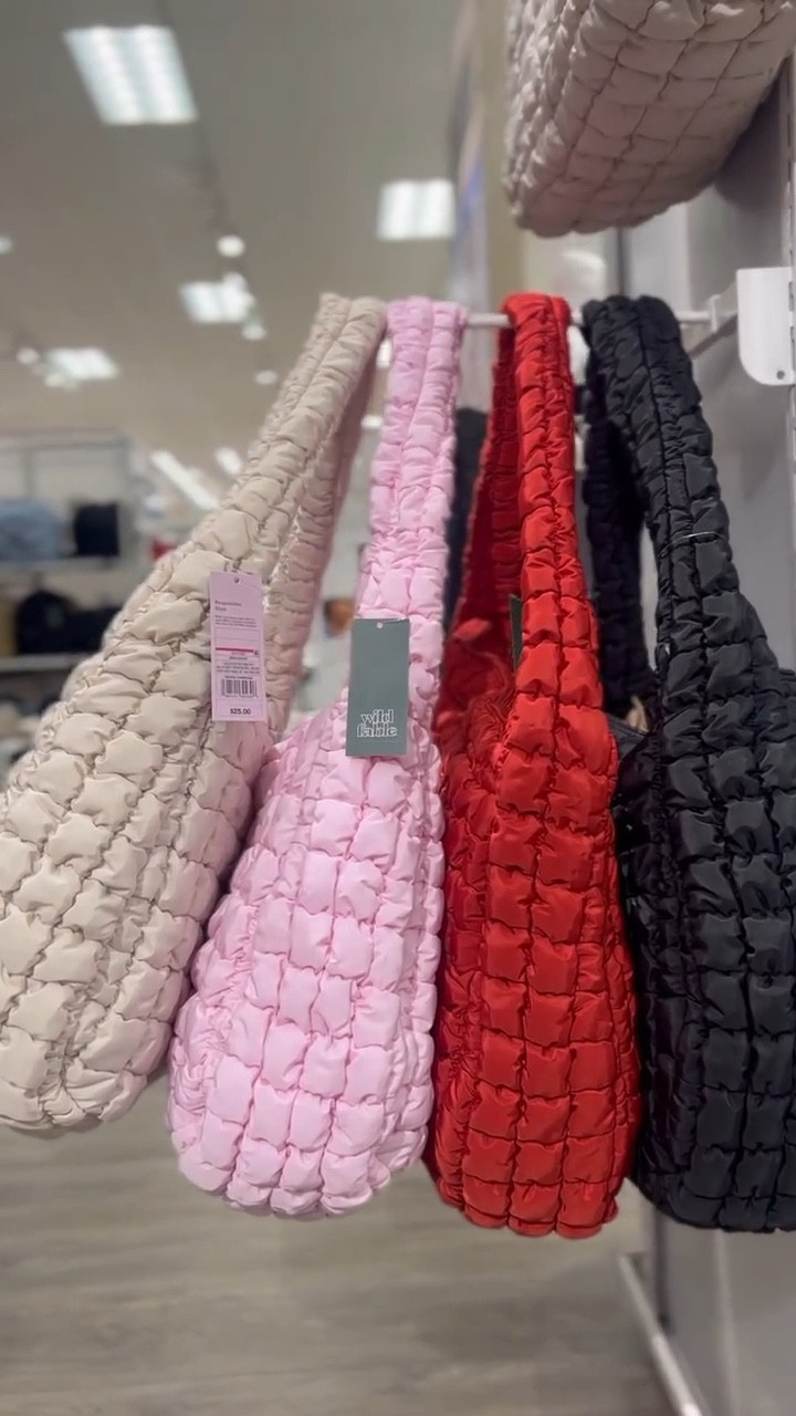 Free People or Target? These puffer hobo bags are HUGE & only— $25 ☁️ 
Comment: BAG & I'll message you the link to shop these! & be sure to share this with your target bestie to show her this find! 🫶🏻
#targetfinds #targetfashion #targethaul