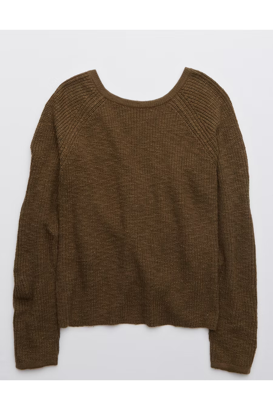 Aerie Ballet Back Sweater Women's Olive Thermal M | American Eagle Outfitters (US & CA)